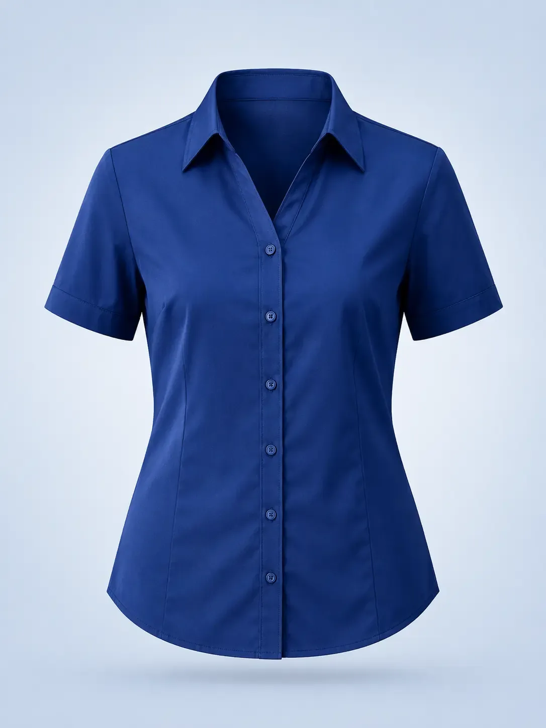 Camisa Social Feminina Manga Curta - Swatches de Cor e Tamanho - Imagem 2